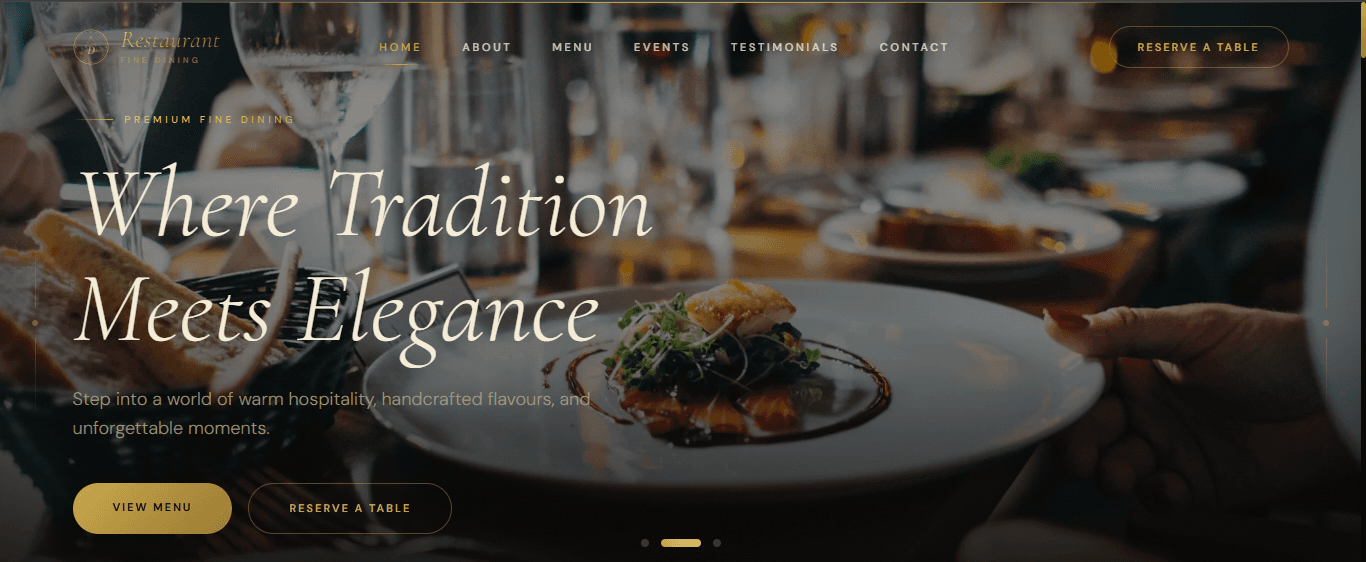 Restaurant Portfolio Website